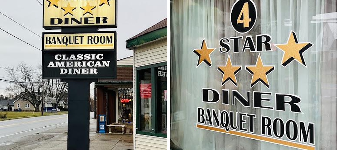 Four Star Diner Menu